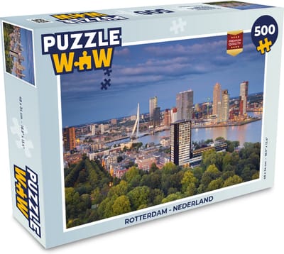 Puzzel Rotterdam - Nederland - Legpuzzel - Puzzel 500 stukjes