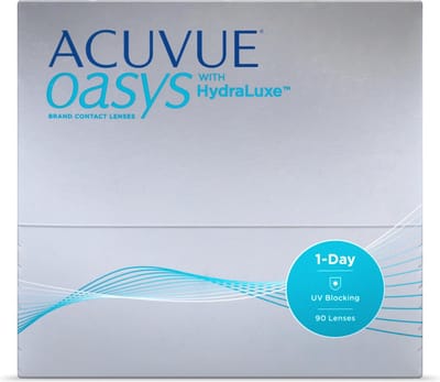 -12.00 - ACUVUE® OASYS 1-Day WITH HYDRALUXE - 90 pack - Daglenzen - BC 8.50 - Contactlenzen