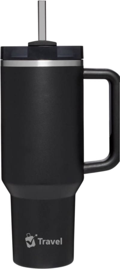 Travel Thermobeker kleur Zwart - Koffie en Thee - RVS - 1200ML