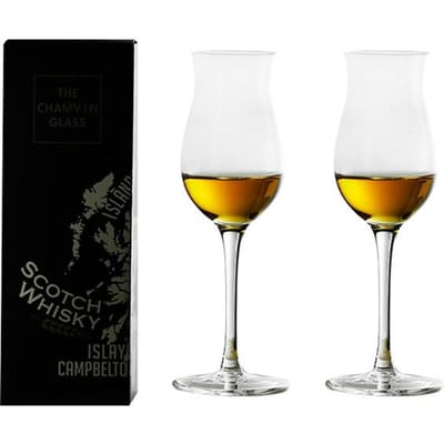 Calice Exclusif de Whisky des Highlands d'Écosse Tulipe Cristal Motifs Sculptés Verre à Whisky Coupe de Dégustation de Vin Copita Verre à Nez Brandy Snifter 150ml