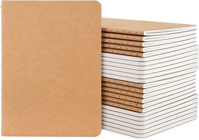 Notitieboek A6 Geruit - 48 Stuks Schrijfblok van 100GSM Papier met 60 Pagina's