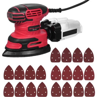 Ponceuse de détail 13 000 OPM Ponceuse électrique compacte avec collecteur de poussière 220W 1,6A Ponceuse électrique avec rouge
