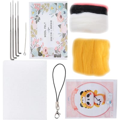 Naaldviltpakket Wolviltbenodigdheden Dier Pluche Pop Speelgoed DIY Maakmateriaal122# Klein Little Tiger