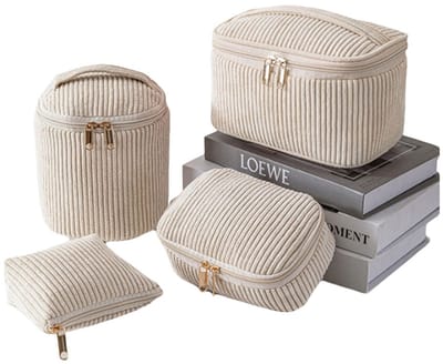 Cosmetische reistas - Cosmetische koffer - Toilettas - Cosmetische tas - Toilettas - Khaki - ANMI.