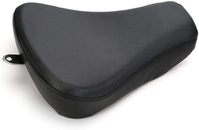 Motorfiets Zitkussen - Solo Zadel - Comfortabel Rijden - Slank Minimalistisch Design - 38x28x10.5cm - Zwart
