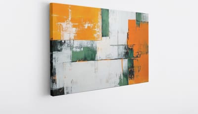 Saammp Canvas Schilderij - Vegen - Modern - Abstract - 30x20 - Foto op canvas - Wanddecoratie - Muurdecoratie Woonkamer - Slaapkamer decoratie - Canvas Print