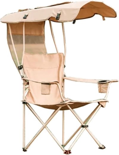 Opvouwbare Stoel - Strandstoel Luifel - Buiten Ontspannen - Automatisch Opklapbaar - 88x91x123cm - Blauw