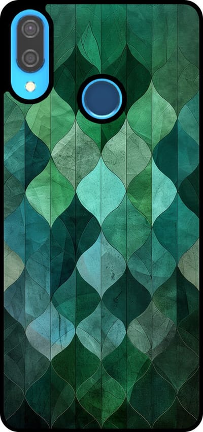 Smartphonica Telefoonhoesje Geschikt voor Huawei P20 Lite / Nova 3E met groene bladeren opdruk - TPU backcover case green leafs design geschikt voor Huawei Nova 3E;Huawei P20 Lite (2018)