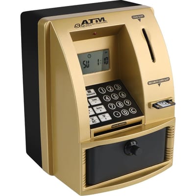 Kerstcadeau Elektronische spaarpot Geld Munten Spaardoos Geldautomaat Automatische storting Bankbiljet Wachtwoord Spaarpot Geldautomaat Bankkluis