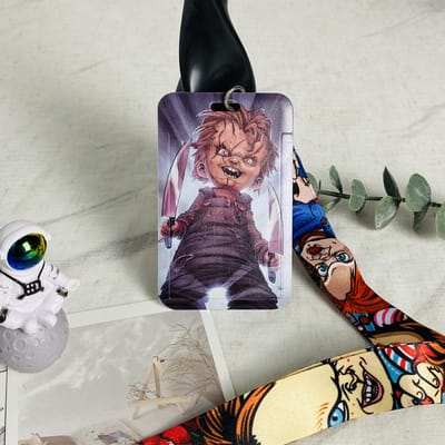 Anime sleutelkoorden, sleutelhangers, badgehouders, ID-kaarten, creditcardhouders, pasjeshouders, ophangkoorden, sleutelkoorden, anime accessoires, cadeaus, Halloween gray