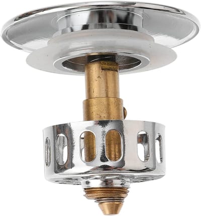Badkuip Afvoerstop - Badplug Vervanging - Water Dicht Maken - Pop-up Mechanisme - 6.8 cm - Meerkleurig