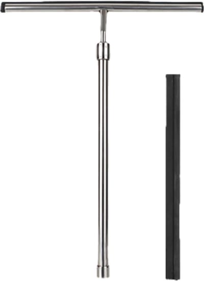 Raamwisser met Stang - Glaswisser Schraper - Ramen Schoonmaken - Telescopisch Verstelbaar - 60 cm - Niet gespecificeerd