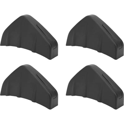 Universele Achterspoiler Haaienvin Staart Onderbumper Lip Diffuser Splitter met GespZwart zwart