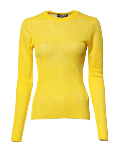Geribbelde Gebreide Langsleeve Trui