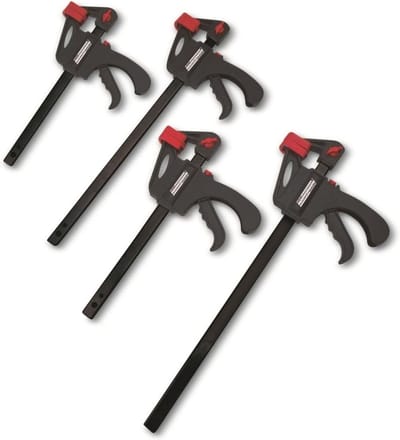 Snelspanklemmenset - Klemmen set - Werkstukken Spannen - Hoge Aandrukkracht - 4-delig - Zilver