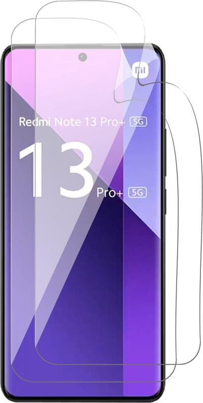 Screenprotector geschikt voor Xiaomi Redmi Note 13 Pro Plus - 2x FlexGuard Screen Protector