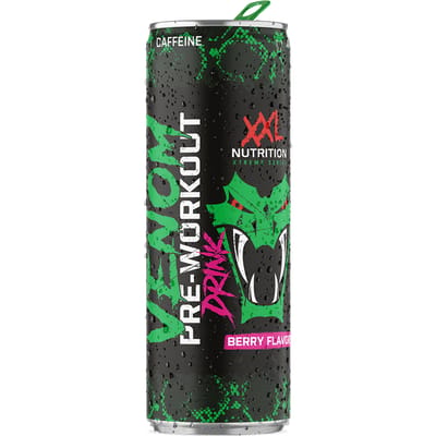 XXL Nutrition Venom Pre-Workout Drink Sour Berry 1 blikje - 250 ml