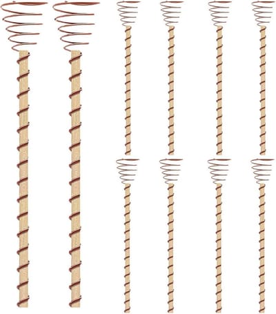 Grondpennen Set - Koperen Antennes - Planten Groei Stimuleren - Elektro Kweek Technologie - 10 Stuks 34 cm - Koperkleur