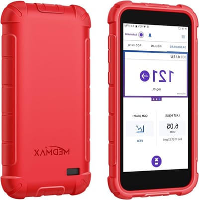 Lichte en Schokbestendige Silicone Hoes voor Omnipod 5, Met Antislip en Verhoogde Rand, Rood, Ideaal voor Bescherming en Comfort