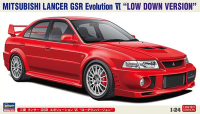 Hasegawa Modelbouwpakket Auto - 20803 Mitsubishi Lancer GSR Evolution VI - Low Down Version - Japanse Sportauto Plastic - 1:24 - Modelbouw