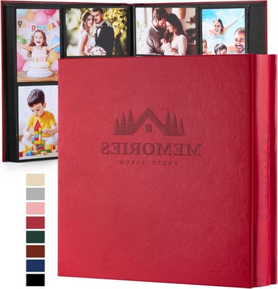 Fotoalbum 10 x 15 cm, 600 foto's, luxe insteekalbum van kunstleer voor bruiloften, baby's en familieherinneringen, klassiek en stijlvol herinneringsboek
