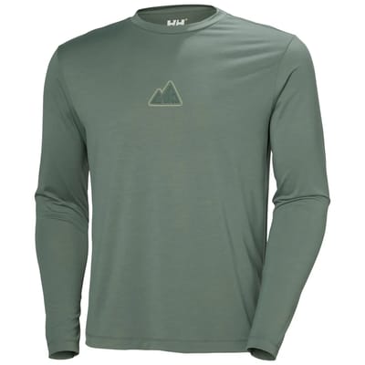 Helly Hansen Skog Graphic Tee T-shirt Met Lange Mouwen Grijs S Man