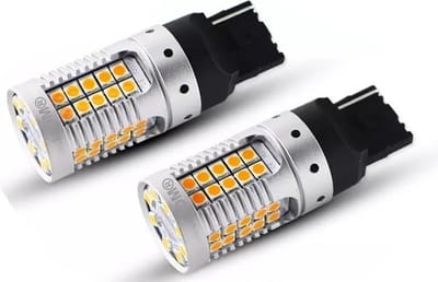 TLVX T20 7440 WY21W No Hyper Flashing High Power LED Oranje Canbus knipperlichten met ingebouwde weerstand(set)
