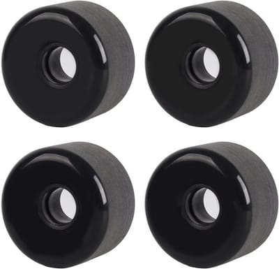 Skateboard Wielen - Longboard Cruiser - Soepel Rijden - Duurzaam PU Materiaal - 70x42mm - Zwart