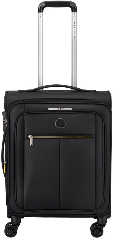 Delsey Dita Handbagage Spinner 55 cm - Uitbreidbaar 36/42 liter - 55x40x20/23 cm - zwart