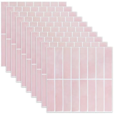 Dailygoods- Tegelstickers 3D - Zelfklevend - Verwijderbaar - Wanddecoratie - Keuken/Badkamer - 30 x 30 cm - Hoogwaardig en waterdicht