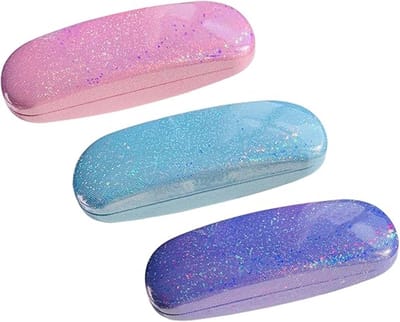 Brillendoos - 3 stuks - Brillenkoker - Reisetui - Draagbare bescherming - Harde brillenkoker - Voor Leesbril， Zonnebril en Gewone Bril - 16*6*3.6CM
