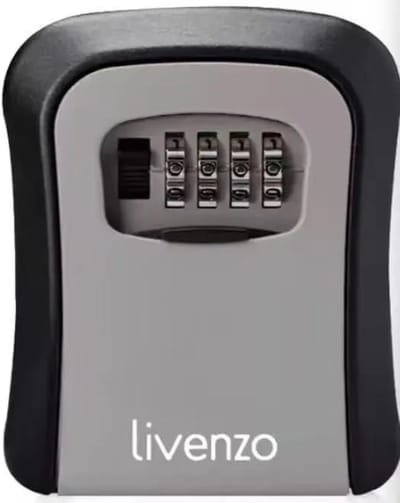 Livenzo - sleutelkluis voor binnen en buiten - Roestvrijstaal - Nederlandse handleiding - Grijs