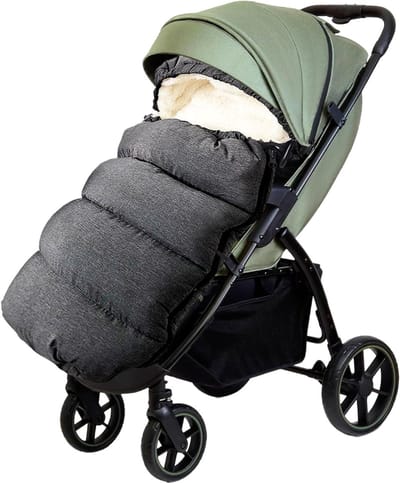 White-Label® Voetenzak Buggy - Kinderwagen Wiegdeken - Universeel - Donkergrijs