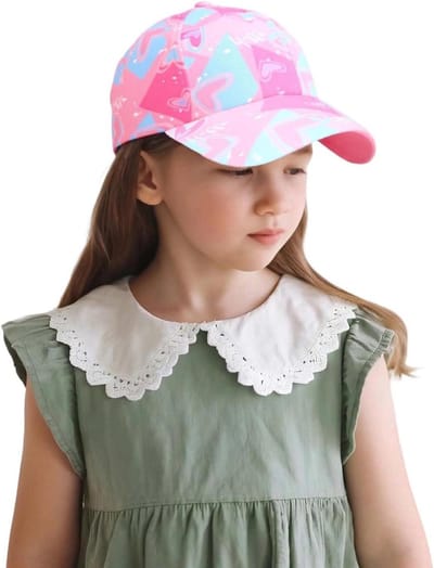 Kinder Pet - Zon Hoed - Zomerse Bescherming - Cartoon Prints - Verstelbaar - Blauw