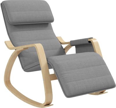 HOMCOM-Schommelstoel-Linnen-67x110x91cm-Grijs