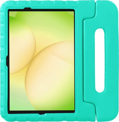 Hoes - Geschikt voor Samsung Galaxy Tab A11 Plus - Kinderhoes Shockproof Bumper - Kidsproof Case - Tablet Hoesje - Kinder Hoesje Cover - Turquoise