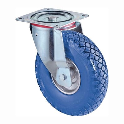 BS zwenkwiel met opschroefbare plaat Wielkern staal 200 mm 75 kg ...