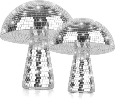 Grote Spiegelschimmel Disco Decoratie, 2 Stuks, Perfect voor Thuis, Feestjes en Podiumaccessoires, Reflecterende Ballen voor Unieke Sfeer
