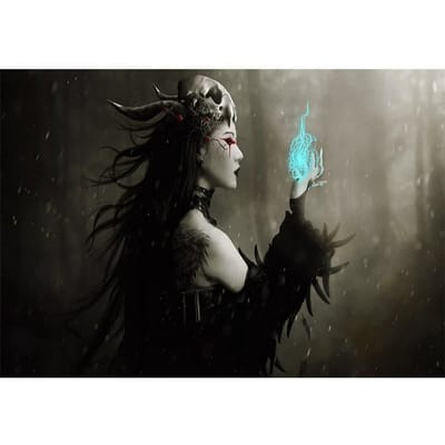 Diamant Schilderij Gratis Kruissteek Kits Mozaïek Borduurwerk Kruissteek Heks Afbeelding Huis Decoratie Cadeau 20X30CM gray