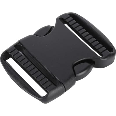 5 stuks Snelgesp Plastic Dubbel Verstelbare Riemgespen Vervanging DIY Craft voor Rugzak Zwart 50mm / 2in