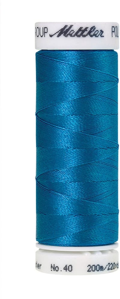 Mettler borduurgaren - Blauw - Nr 3906 - Polysheen - 200 meter