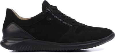 Hartjes Sneakers Dames - Lage sneakers / Damesschoenen - Nubuck - 111262     -  Zwart - Maat 37.5