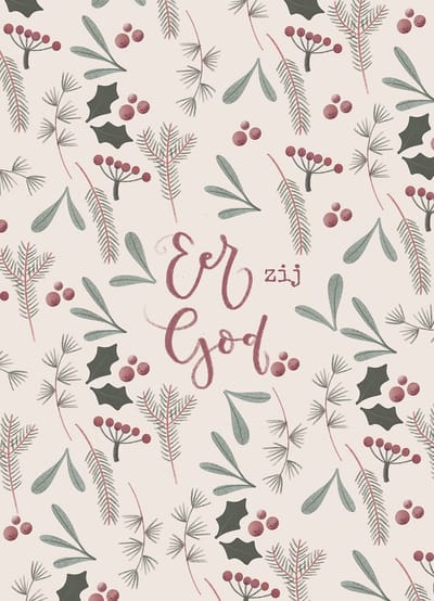 Kerstkaart Marjolein 'Eer zij God' ' 12 stuks met envelop