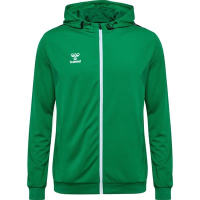 Hooded polyester trainingsjack met rits Hummel Authentic
