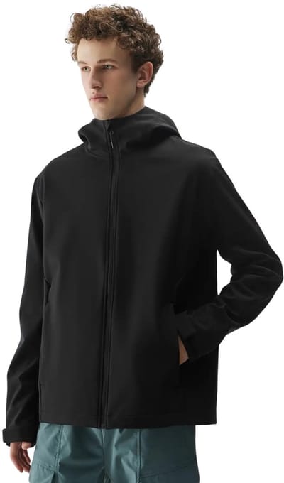 4F Jas Heren softshell Zwart - Maat M