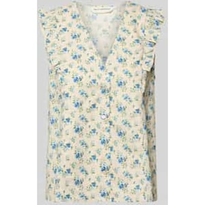 regular fit blouse van linnenmix model 'Solfried'