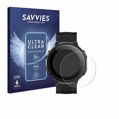 Savvies - Screenprotector voor Kiprun GPS 500 Coros - Folie Beschermfolie transparant 6 Stuks