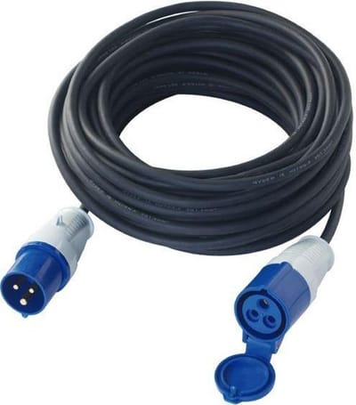 BTP - Verlengkabel CEE- 200/250V - 16A - blauw - 20 meter - Stekker