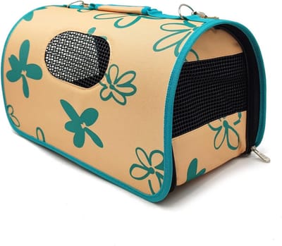 Transporttas Huisdier - Draagtas Hond Kat - Veilig Vervoer - Met Ritssluiting - L 51x26x29 cm - Geel