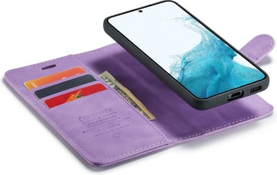 CaseBoutique Bookcase hoesje geschikt voor Samsung Galaxy A16 - Effen Lila - Kunstleer - 2-in-1 Magnetisch Uitneembaar Design